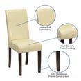 thumbnail image 5 of Flash Furniture 2 Pk. Ivory LeatherSoft Parsons Chair, 5 of 13