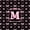 Pink Black M, variant on Manfei Black Pink Monogram Letter M Twin Bedding Sets 7-Piece for Girls Women,Kids Teens Shabby Chic Ribbon Bow Knot Bedding Comforter Set,Pink Reversible,Super Cozy Room Decor