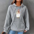 thumbnail image 1 of Nutroes Cardigans à Capuche Surdimensionnés pour Femmes, Chandail Raglan à Fermeture Éclair à Capuche pour Femmes, Cardigan en Tricot, Chandail à Manches Longues, 1 of 4