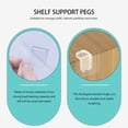 thumbnail image 3 of MasteelfCA 24Pcs Closet Load-Carrying Bracket Closet Partition Support Clapboard Holder, 3 of 8