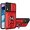 Red, variant on for Samsung Galaxy M53 Case with Card Holder, Heavy Duty Protection Phone Case with Magnetic Ring Kickstand Slide Camera Cover for Samsung Galaxy M53 Red