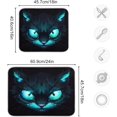 thumbnail image 3 of FREEAMG Wild Cat Blue Eyes Dish Drying Mat for Kitchen Counter, Ultra Absorbent Reversible Microfiber Dishes Drying Rack Pad Heat-resistant Mats 18x24in, 3 of 7