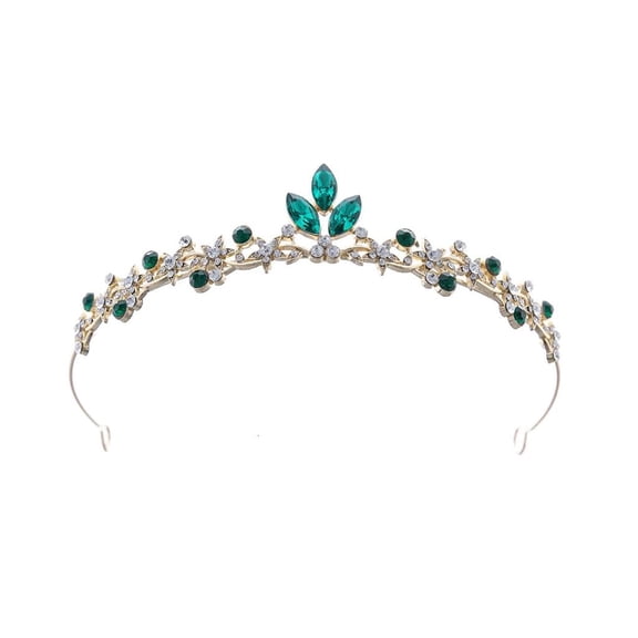 Girls Royal Crown With Sparkling Rhinestones Elegant Headpiece Jewelry Perfect For Weddings And Themed Parties