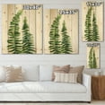 thumbnail image 4 of Designart 'Fern Plant Leaves Detail IV' Farmhouse Print on Natural Pine Wood, 4 of 5
