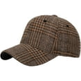 thumbnail image 1 of LinYooLi Fashion Leisure Grid Baseball Cap for Women Men Soft Breathable Retro Hats Skullcap Lightweight Adjustable, 1 of 4