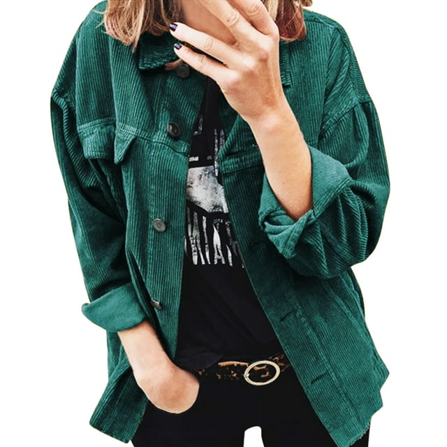 FOCUSNORM Cardigan Col Rond à Manches Longues Boutonné pour Femme
