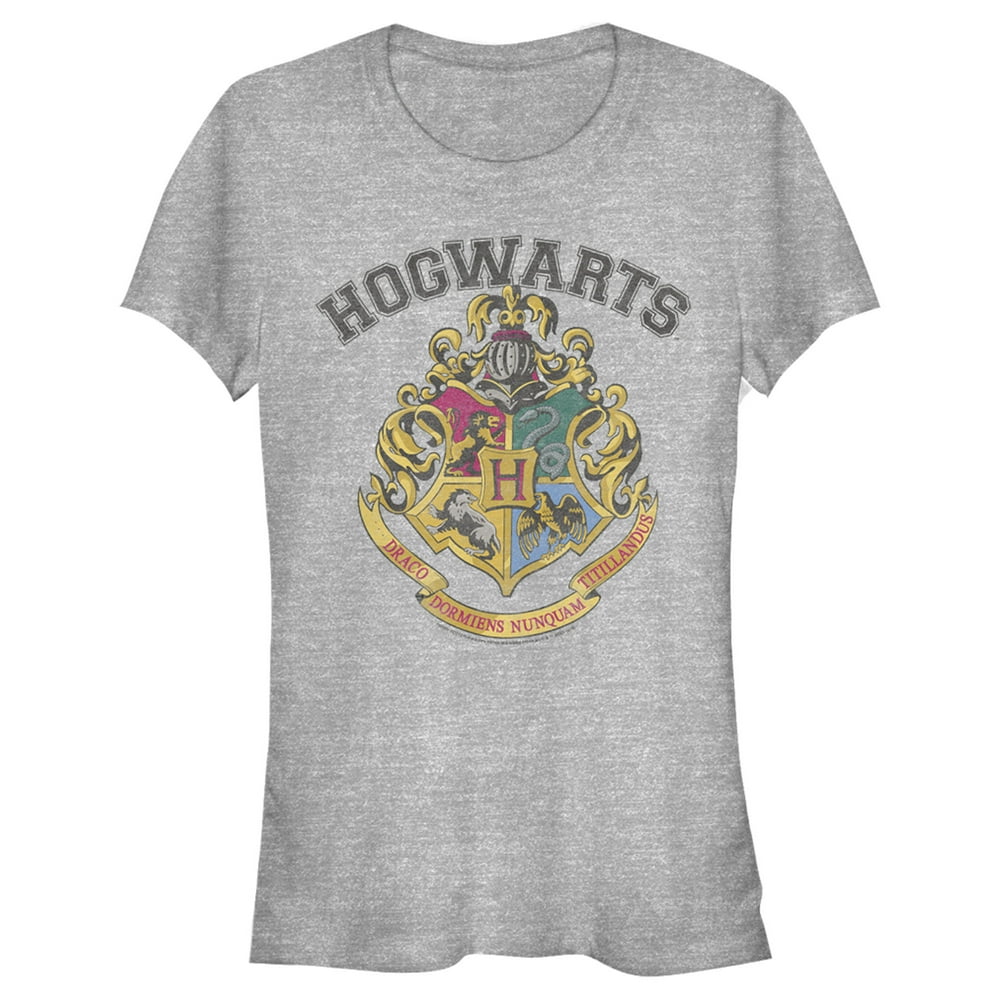 Harry Potter Juniors Harry Potter Vintage Hogwarts Crest Graphic Tee