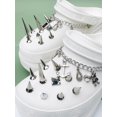 thumbnail image 4 of Accesorio de remache de plata punk de Metal, hebilla desmontable para zapatos con agujeros DIY, regalos de cumpleaños, defensa de lobo plateado, 4 of 5