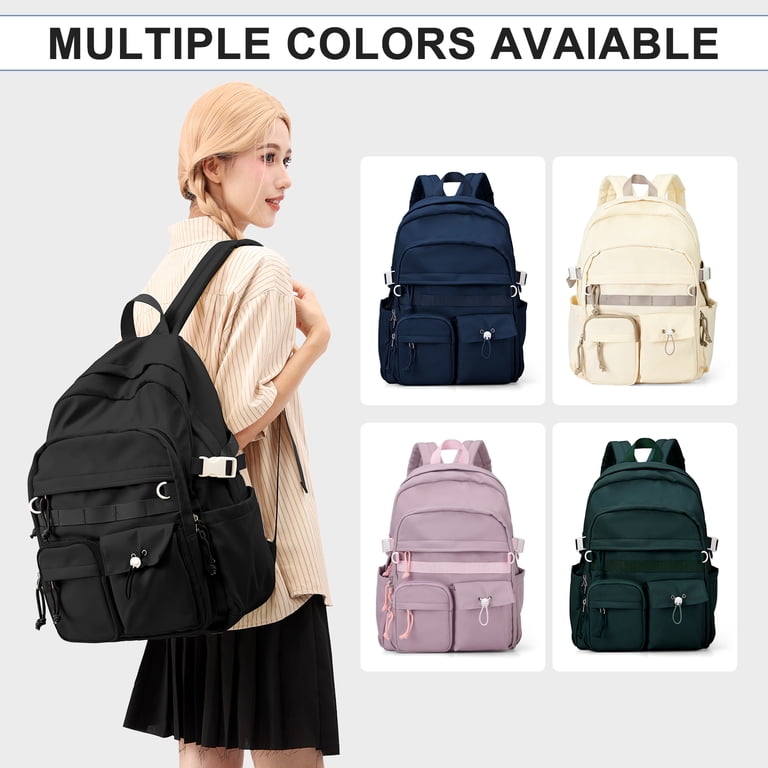cute leather backpacks for high school Black Satchel Backpack Womens Backpack Bag Black College Rucksack Ladies resistant and soft polyester Cute Backpack Stylish Leather College