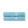 Ample Decor 100% Cotton Sky Blue Hand Towel for Bathroom Set of 2 ...