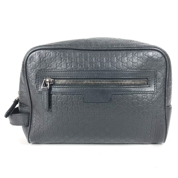 Pre-Owned GUCCI 419775 Guccissima GG Logo Clutch Bag, Handbag, Pouch, with Handle, Second...