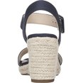 thumbnail image 4 of Women's Life Stride Tango Ankle Strap Espadrille Navy Soft Canvas Fabric 10 W, 4 of 6