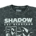 thumbnail image 3 of Sonic The Hedgehog T-Shirt Men's Shadow Acid Wash Short Sleeve Top, 3 of 5