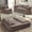 Brown, variant on LLappuil Sectional Sofa Bed, Futon Convertible Sofa Bed King Size, Plush Corduroy Loveseat Sofa Couch for Living Room Brown