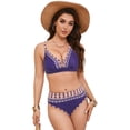 thumbnail image 4 of Women's Modest Bikini Swimsuits for Women Two Piece Bathing Suits with Sporty Pockets Girl Shorts for Tummy Control Gibobby(XXXXXL,Purple), 4 of 9