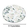 thumbnail image 3 of XINGAG Delicate Leaf Pattern Table Cloth For Small Round Dining Room Table,Soft Desk Decor For Casual Family Dinner Party, Resistant Washable Table Cover For Indoor Outdoor Home, 3 of 5
