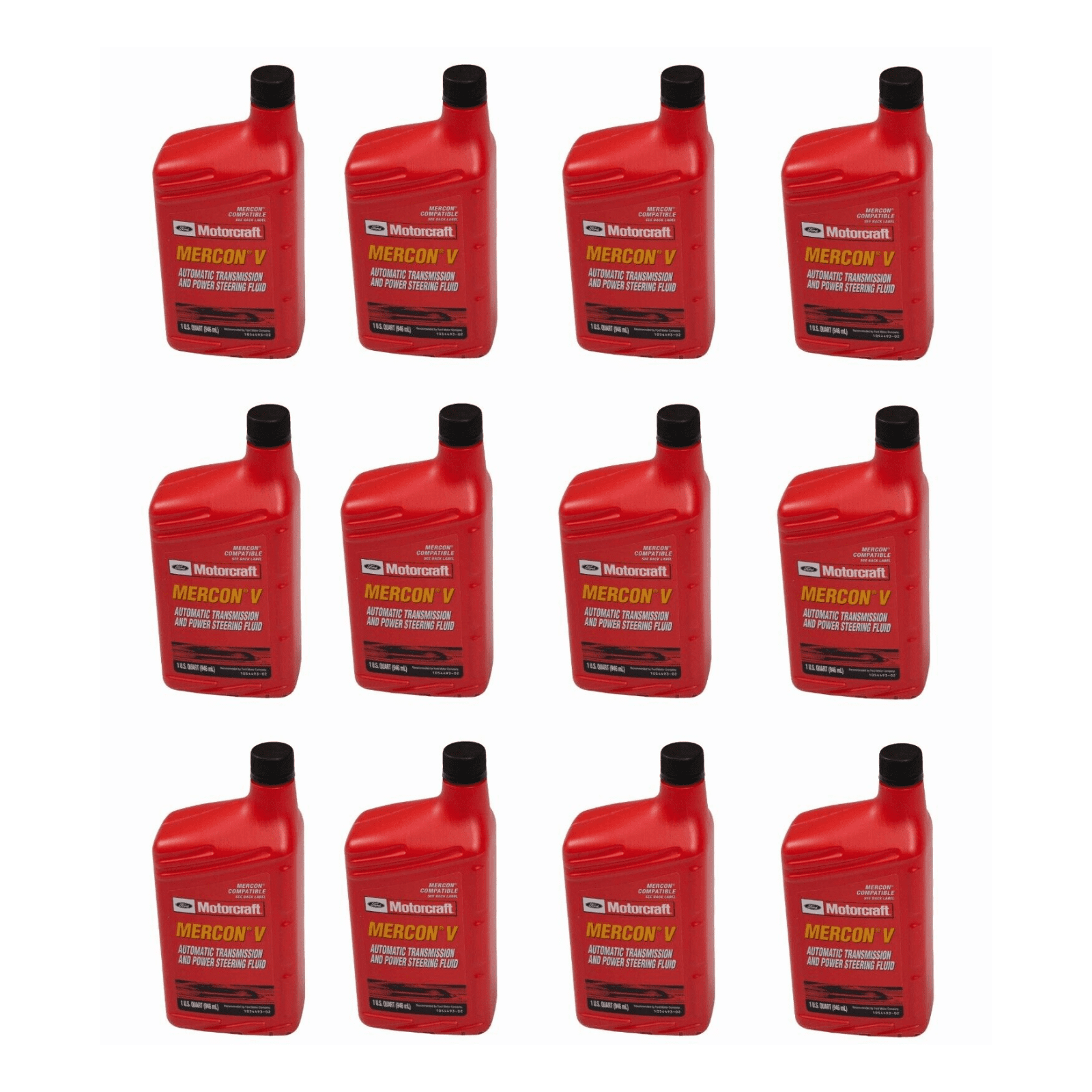 12 Qt. Genuine FORD Auto. Trans. & Power Steer Fluid MOTORCRAFT XT5QMC