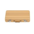 thumbnail image 3 of Aluminum Alloy Business Card Holder Sleek Suitcase Style Name Card Case, Portable Card Bag Organizer for Professional Use, 3 of 4