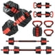 thumbnail image 4 of Juego de Mancuernas Ajustables Octogonales 3 en 1 66 Lbs | Se Convierte en Barra y Pesas Rusas, Agarre Antideslizante para Gimnasio en Casa, 4 of 9