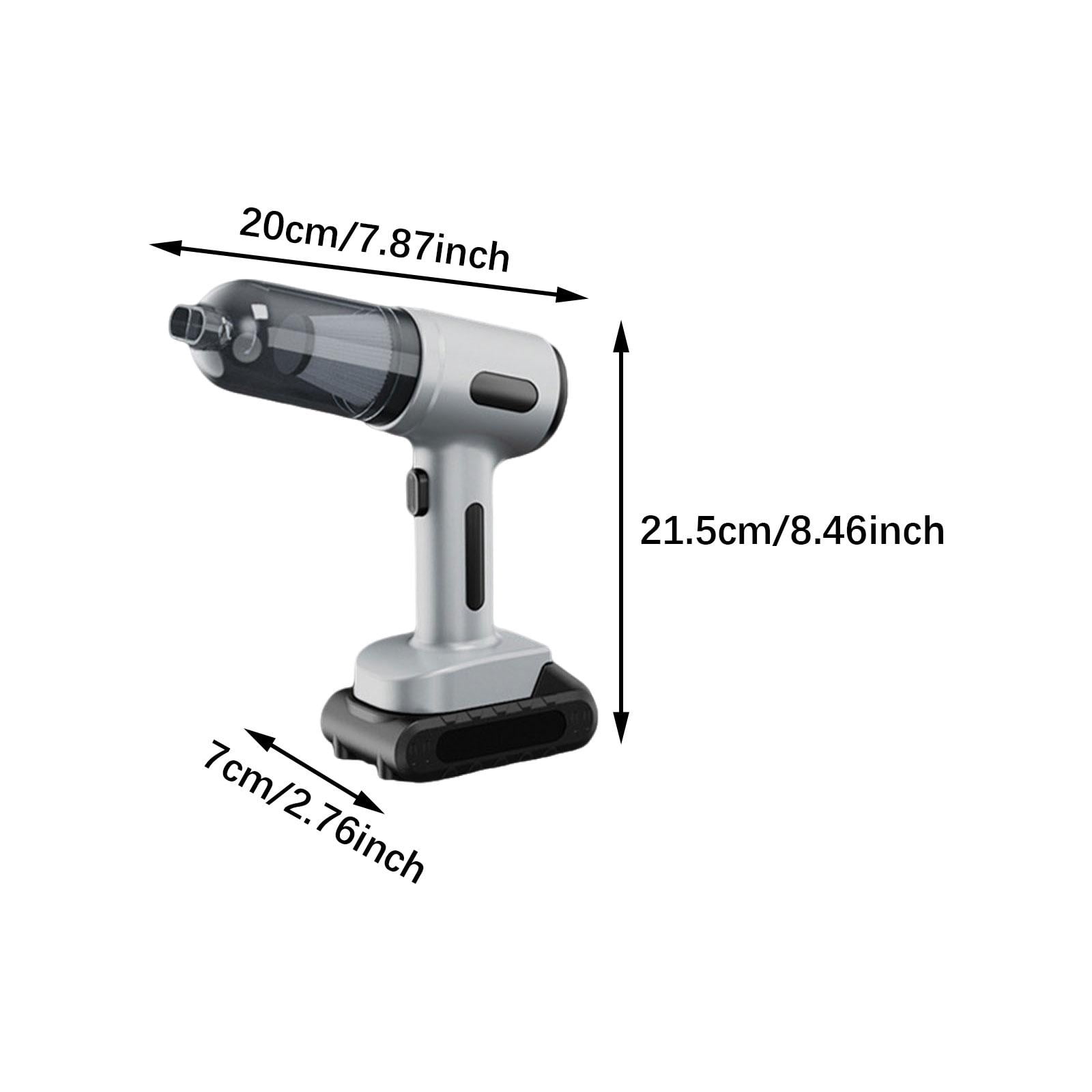 TISHITA Handheld Vacuum Cordless Hand Held Vacuum Cleaner, Powerful Suction, Car Vacuum Cleaner for Hair Dust, Car, Pet White