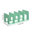 thumbnail image 3 of Bcylexb Desktop File Holders with 4 Slots, Vertical Document Organizer with Wide Sturdy Base Office Desk Book Stand for Sorting Magazines Papers Files, 3 of 7