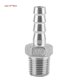 thumbnail image 2 of Durable Stainless Steel Male Thread Pipe Fitting Barb Hose Tail Connector Fuel (1/4"x8mm), 2 of 2