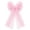 Pink*2PC,11.8x7.8 Inch, variant on Tulle Bow,11.8x7.8 Inch Double Layer Tulle Christmas Bows,Soft Fabric Pre‑Formed Christmas Bow Knot,Decorative Sheer Ribbon Bow Decor,Coquette Tulle Holiday Bow Decoration for Party,Tree