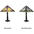 thumbnail image 2 of RADIANCE Goods Tiffany-Style 2 Light Mission Table Lamp 16" Shade, 2 of 3