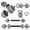 Gray-65lbs, variant on Boupower Adjustable Dumbbell Set, 85 Lbs Free Weight Training Combo With Connecting Rod, Push up Stand and Barbell Set For Home Gym Strength Training