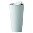 thumbnail image 1 of Solid Color Desktop Mini Trash Can Pressure Ring Shake Cover Car Storage Bucket Paper Basket, 1 of 5
