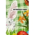 thumbnail image 6 of Easter Bunny Eggs Flower Grassland Outdoor Pillow Covers Waterproof Throw Pillow Cover 18x18in Set of 2,Square Decorative Pillowcases Cushion Case for Patio Sofa Couch,Green Checkered Lattice, 6 of 7