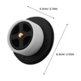 thumbnail image 6 of WEUVEB Press Type Tub Drain Stopper Black Plastic Zinc Alloy Hair Catcher for Bathtub, 6 of 8