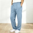 thumbnail image 2 of SJLDQY Boys' Baggy Sweatpants Elastic Waist Casual Trousers Solid Color Loose Fit Joggers with Pockets, 2 of 8