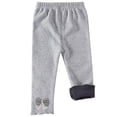 thumbnail image 5 of piuwrlz Girls Boys Winter Thick Velvet Pants for Kids Long Plush Cotton Sweatpants Gray Size 12 Months, 5 of 9