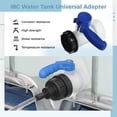 thumbnail image 2 of Adaptador universal para tanque de agua IBC, válvula de control de salida de contenedor de tanque IBC para soluciones químicas, soluciones ácido-base, solventes orgánicos, válvula de aleta DN40 de 62, 2 of 6