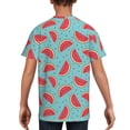 thumbnail image 5 of Wukai Watermelon Youth Unisex Short Sleeve T-Shirt for Boys, Girls, Teens, and Kids-X-Small, 5 of 7