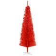 thumbnail image 2 of HOMCOM 6' Artificial Pencil Christmas Tree, Slim Xmas Tree with 390 Branch, 2 of 9