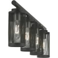 thumbnail image 7 of 35.5 inch 4 Light Black Bathroom Vanity light fixture with Black Stainless Steel Mesh Shade Shade, 7 of 7