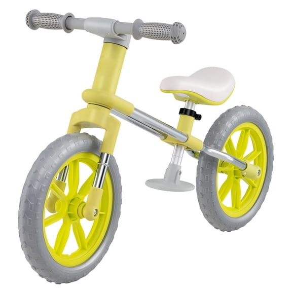 Spaco 12 Inch Balance Bike with Adjustable Seat and Rotatable Handlebar, Kids Bike, Green