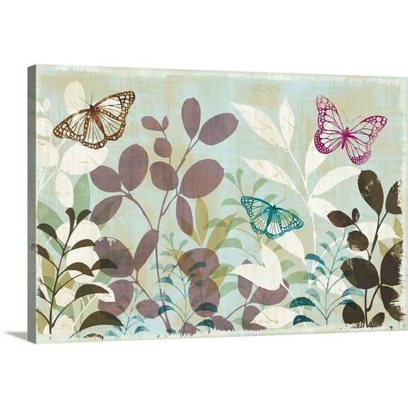 Great BIG Canvas | "Fluttering III" Canvas Wall Art - 48x32