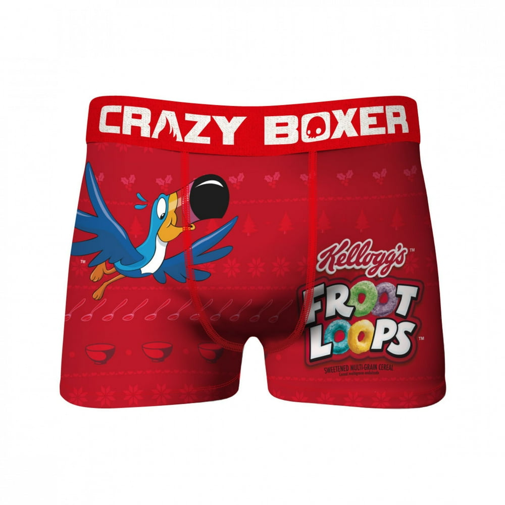 Cereals Fruit Loops Toucan Sam Holiday Underwear Boxer BriefsXLarge