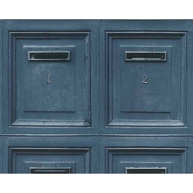 DecoWorld 2 - Bleu Naturel, Rouleau de Papier Peint Noir, Accent Moderne de Décoration Murale