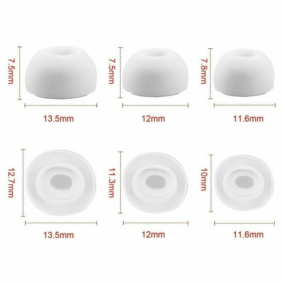 Replacement 3 Pairs Silicone Ear Tips for Apple Airpods Pro (S/M/L) New