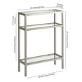 thumbnail image 3 of Henn&Hart 22" Silver Console Table, 3 of 5