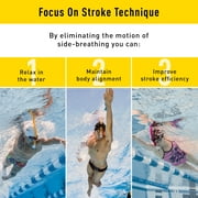 FINIS Original Swimmers Snorkel - High-Quality Center-Mount Snorkel Set for Swimming Laps & Training - Snorkel Gear with Adjustable Fit, Silicone Mouthpiece, and Purge Valve - Junior Size