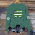 thumbnail image 6 of Women's Casual Long Sleeve Sweatshirts St. Patrick's Day Printed Graphic Crewneck Pullover Tops (XS, Green), 6 of 6