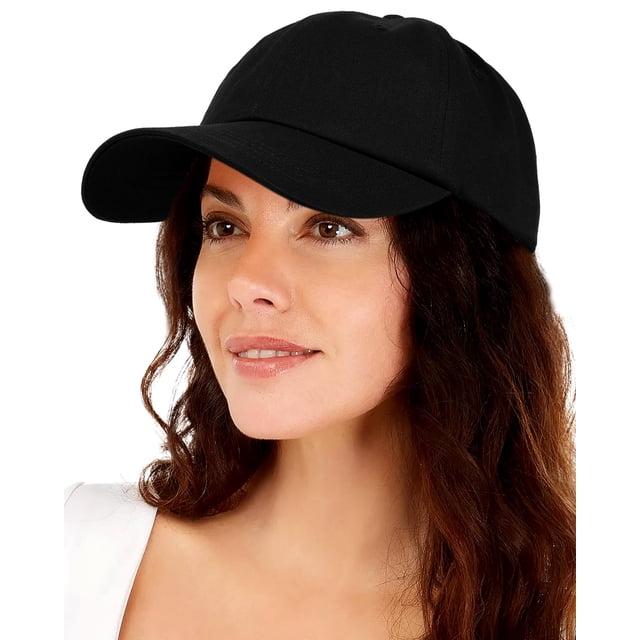Gorra de béisbol Lvaiz Hats, con forro satinado, no estructurada, negra
