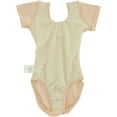 thumbnail image 3 of Girls Short Sleeve Ballet Leotard, Soft Stretch Cotton Dancewear for Ballet, Gymnastics & Dance, 3 of 6