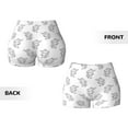 thumbnail image 5 of Picia Turtle Printed Workout Shorts for Women Seamless Scrunch Butt Lifting High Waisted Yoga Gym Booty Running Moisture-wicking Short Pants-, 5 of 9