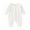 White, variant on Hwmodou Baby Bodysuits Girls Cotton Blend Romper Zipper Long Sleeve Romper Jumpsuit Fall Winter Cute Baby Outfits,0-1M